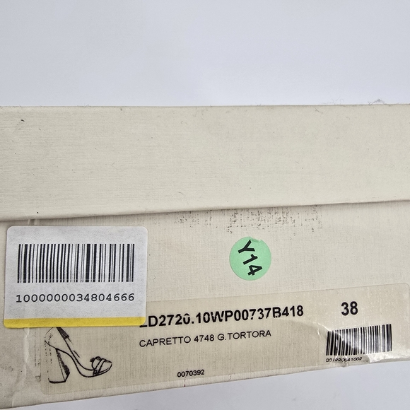 L'Autre Chose Size 7.5US 38EU Women's Square Toe Block Heel Leather Pumps - Picture 10 of 10